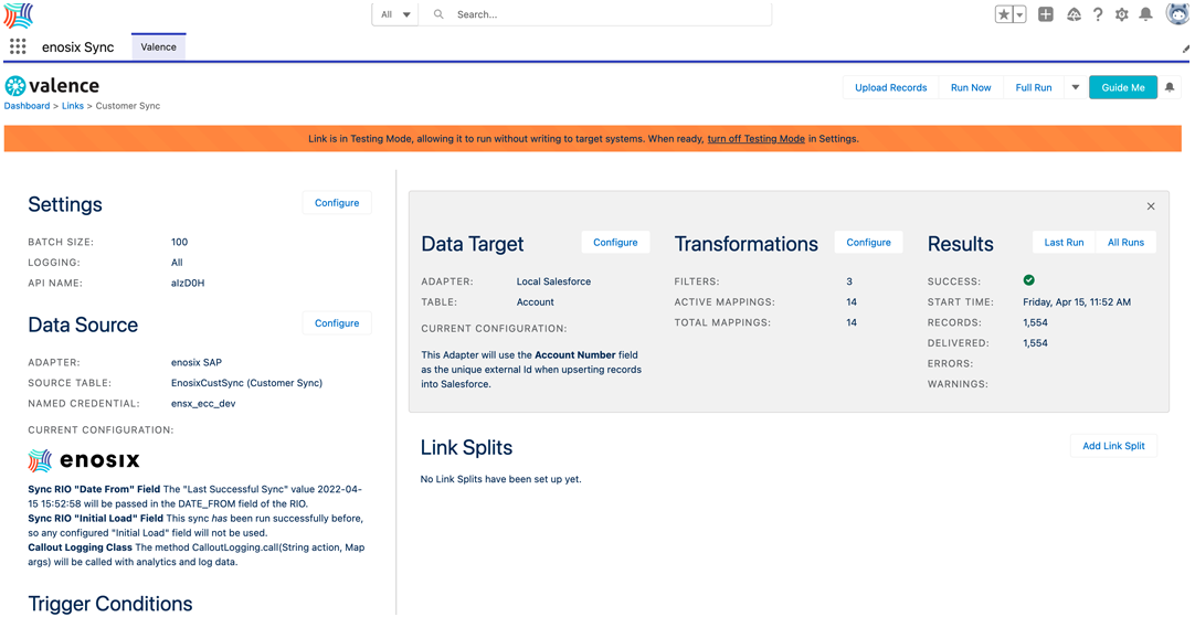 enosix Sync Customer Sync